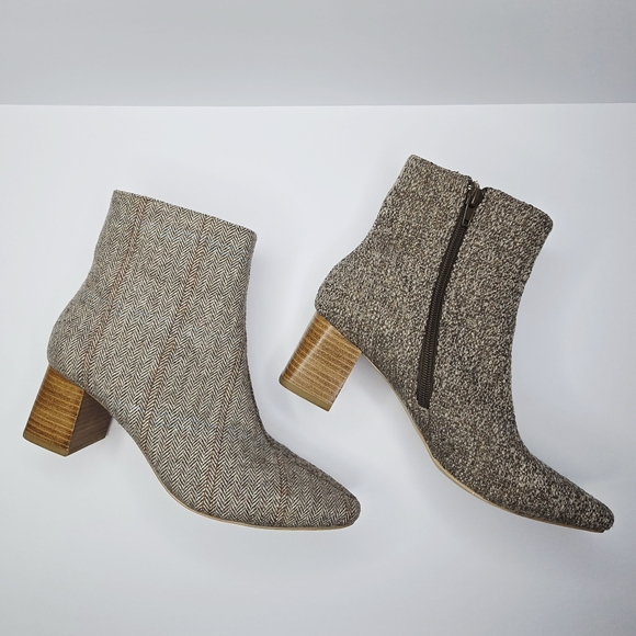 Coconuts "Blair" Tweed Short Boots Size 7 - Picture 1 of 8